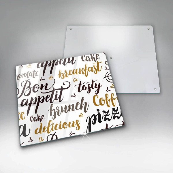 Kitchen worktop saver Text Bon Appetit