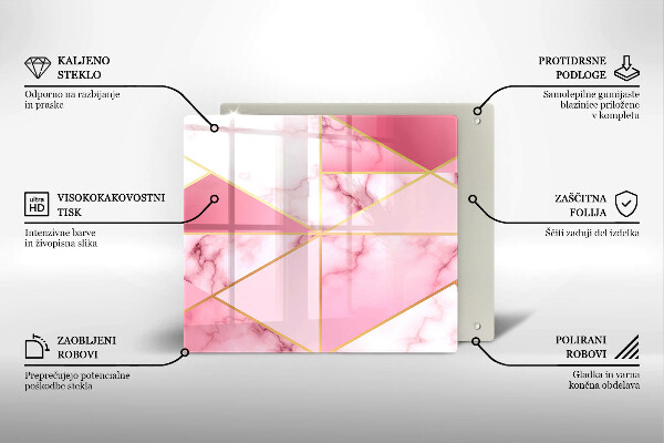 Kitchen worktop saver Geometric marble