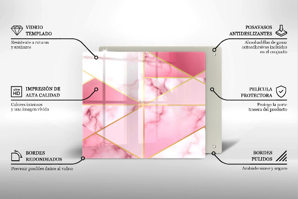 Kitchen worktop saver Geometric marble