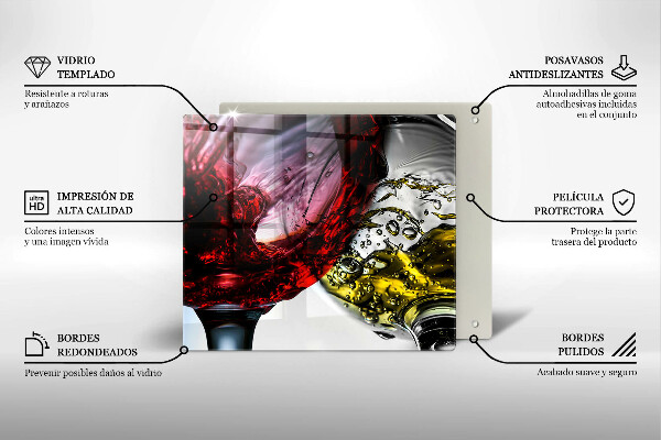 Kitchen worktop saver Wine glasses