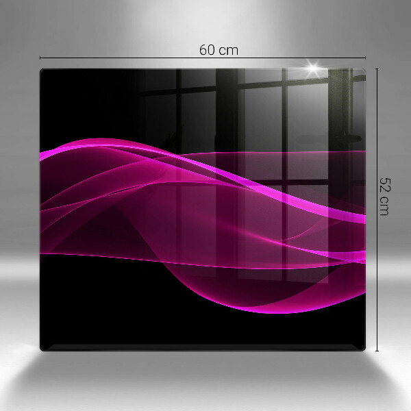 Induction hob cover Pink abstraction