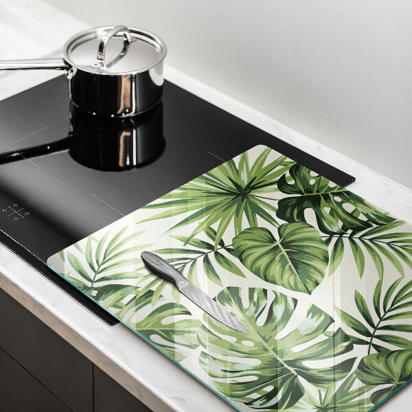 Kitchen worktop saver Illustration of the Monstera leaves