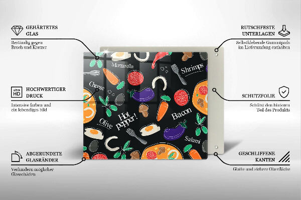 Kitchen worktop saver Food illustration