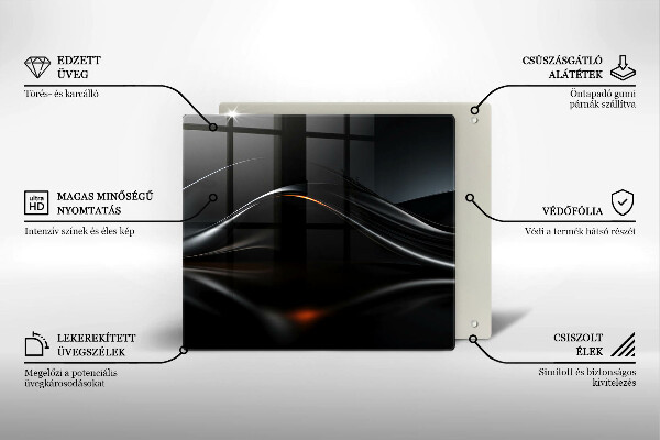 Induction hob cover 3D design abstraction