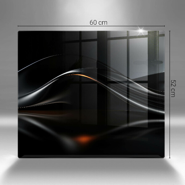 Induction hob cover 3D design abstraction