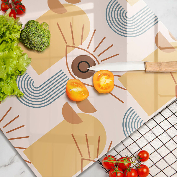 Kitchen worktop saver Boho pattern eyes