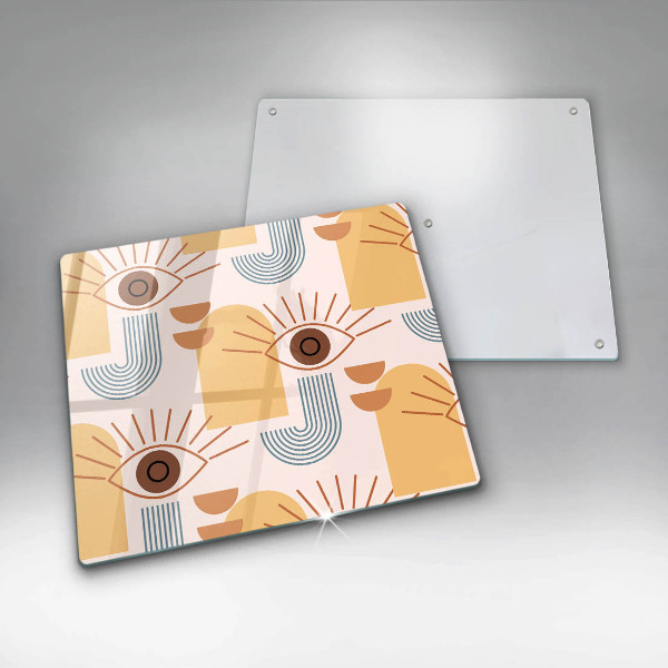 Kitchen worktop saver Boho pattern eyes