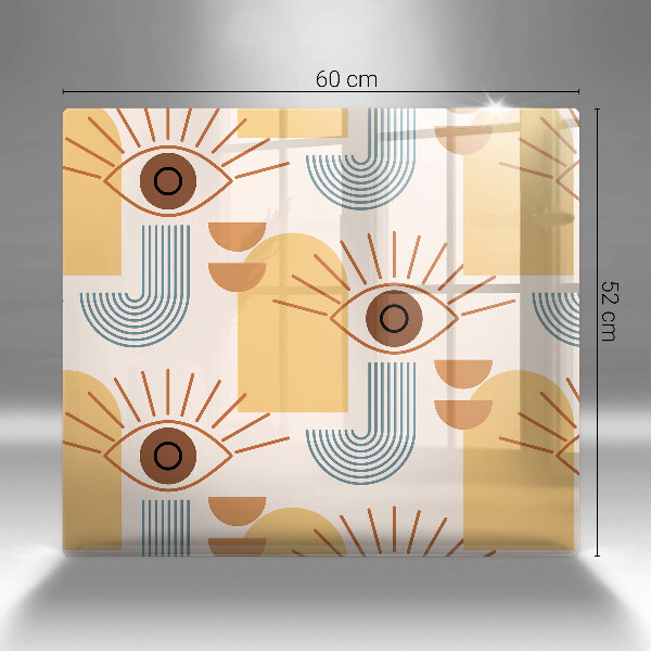 Kitchen worktop saver Boho pattern eyes