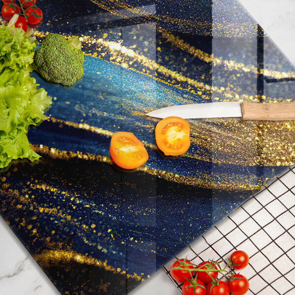 Kitchen worktop saver Navy blue abstraction