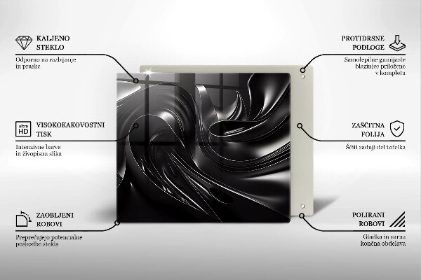 Kitchen worktop saver Black mass abstraction