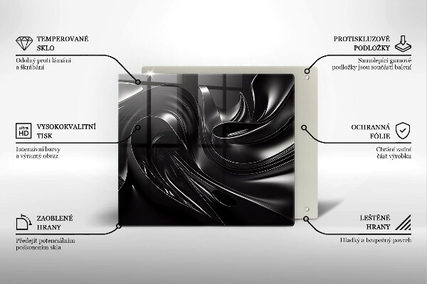 Kitchen worktop saver Black mass abstraction