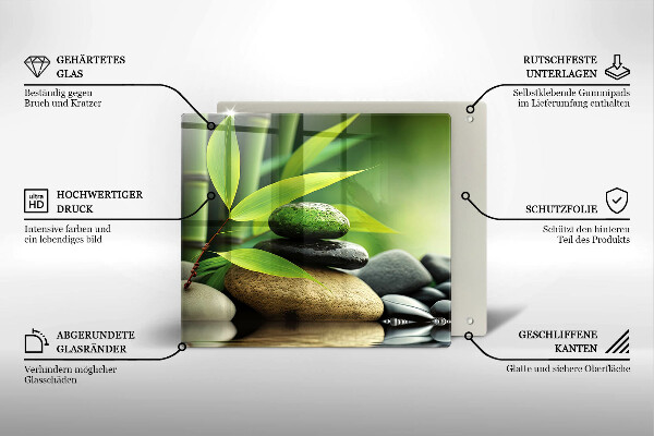 Kitchen worktop saver Zen bamboo stones