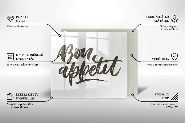 Kitchen worktop saver The inscription Bon Appetit