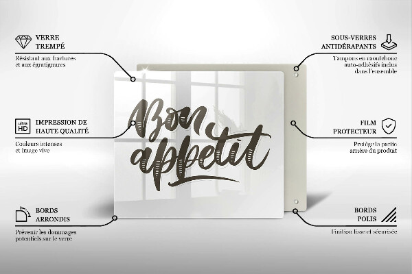 Kitchen worktop saver The inscription Bon Appetit