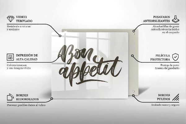 Kitchen worktop saver The inscription Bon Appetit