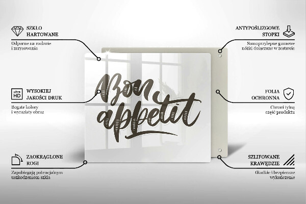 Kitchen worktop saver The inscription Bon Appetit