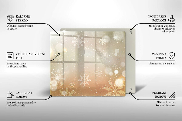 Kitchen worktop saver Snowflakes