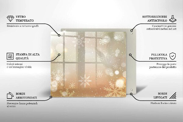 Kitchen worktop saver Snowflakes