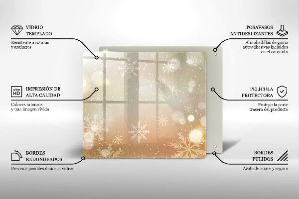 Kitchen worktop saver Snowflakes