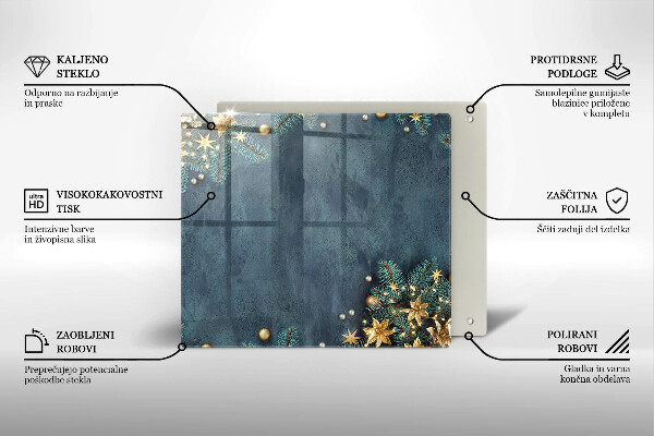 Kitchen worktop saver Christmas decorations