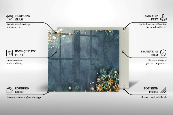 Kitchen worktop saver Christmas decorations