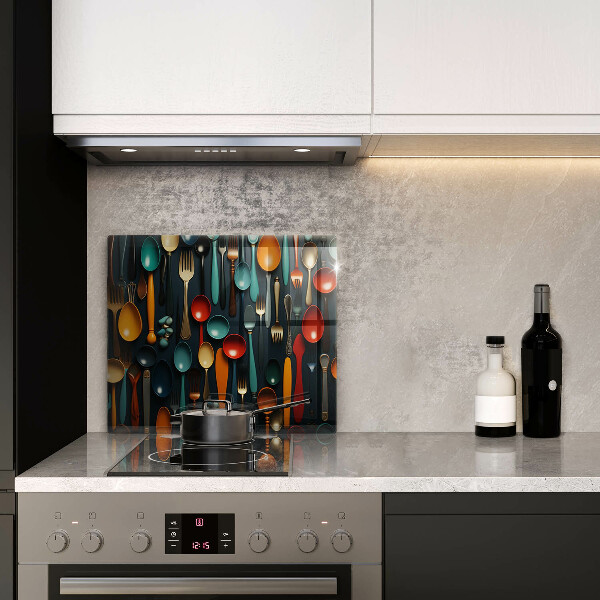 Kitchen worktop saver Colorful spoons and forks