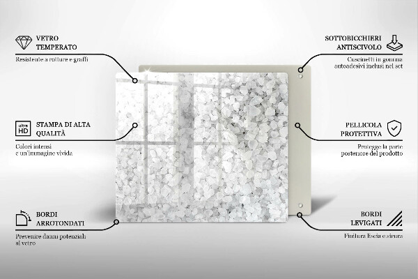 Kitchen worktop saver Salt crystals