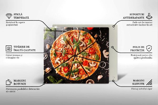 Kitchen worktop saver Pizza with mushrooms