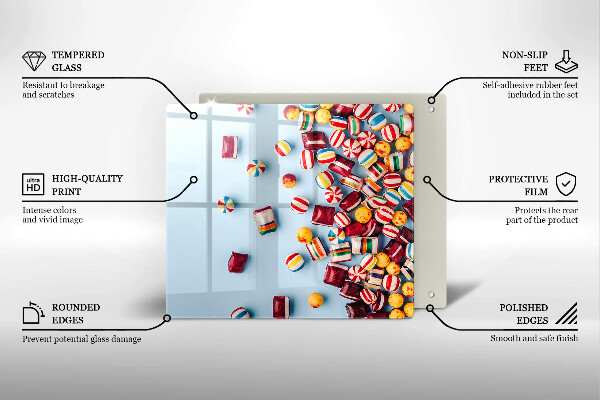 Kitchen worktop saver Colorful candies