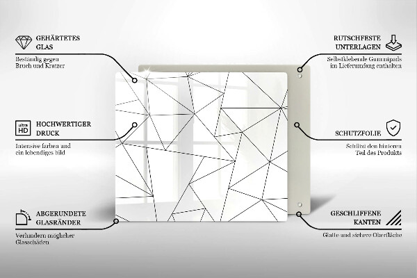 Worktop saver White triangles