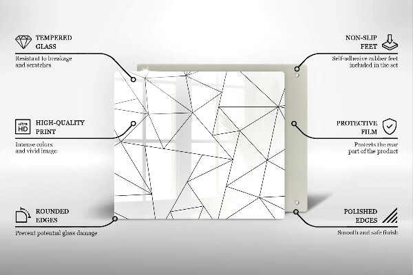 Worktop saver White triangles