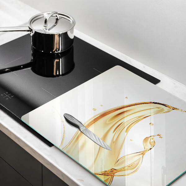 Glass kitchen board Olive oil