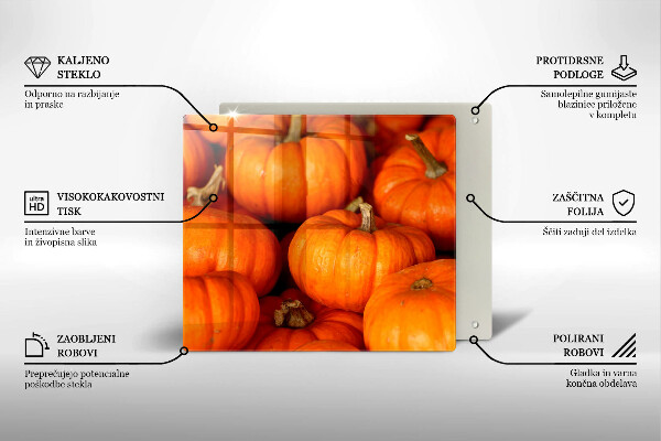 Glass kitchen board Pumpkins