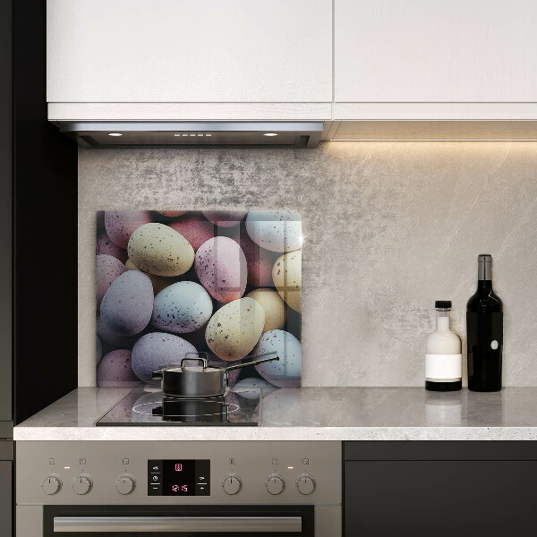 Glass kitchen board Easter eggs
