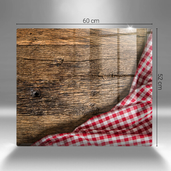 Glass kitchen board Wooden table