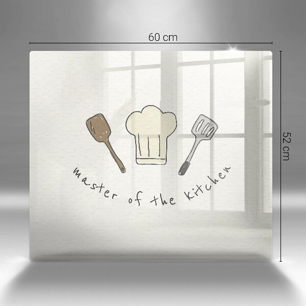 Glass kitchen board Master of the Kitchen