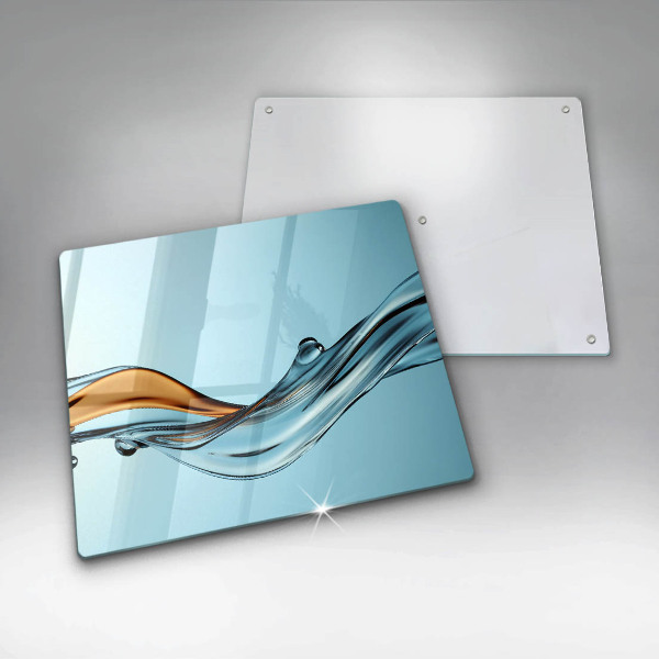 Worktop saver Water on a blue background