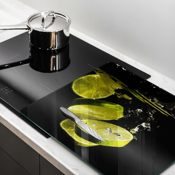 Induction hob cover Lime in water