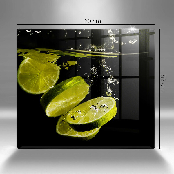 Induction hob cover Lime in water