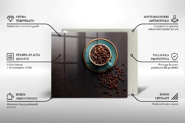 Induction hob cover Coffee grain cup