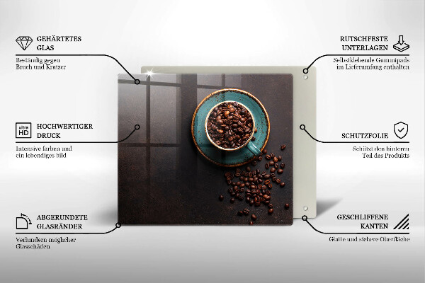 Induction hob cover Coffee grain cup