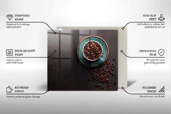 Induction hob cover Coffee grain cup