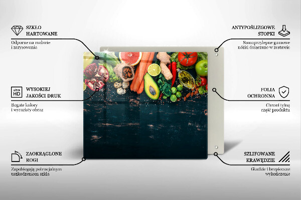 Induction hob cover Fruits and vegetables