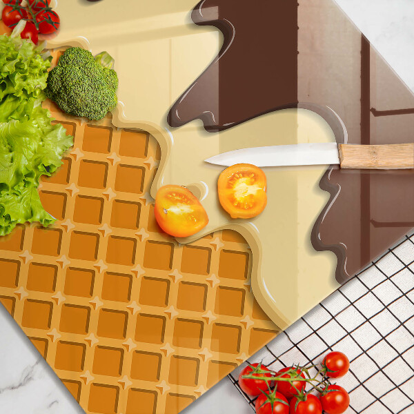 Induction hob cover Illustration of ice cream