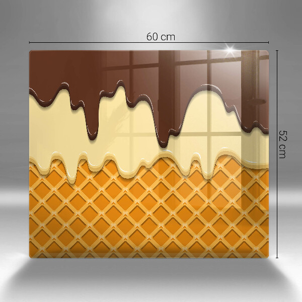 Induction hob cover Illustration of ice cream