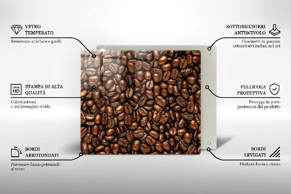 Kitchen worktop cover Coffee beans