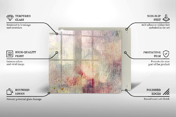 Worktop heat protector Background of paint texture