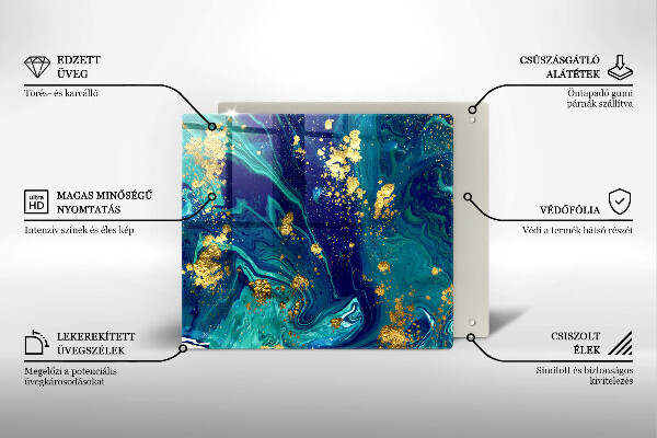 Worktop saver Abstraction with gold