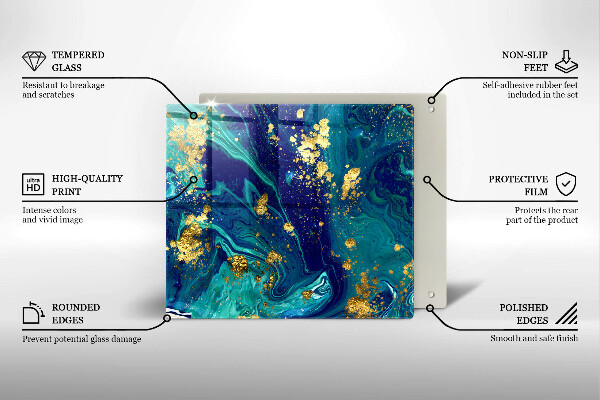 Worktop saver Abstraction with gold