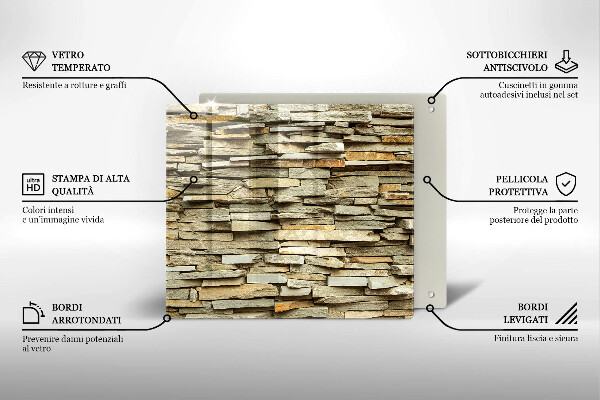 Kitchen worktop saver Decorative stones